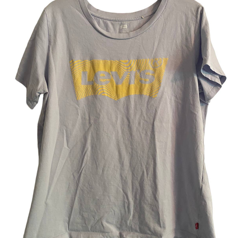 GUC Levi's Light Blue Short Sleeve TShirt Levi's Logo Soft Comfy Sz 1X